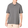 image:imageAmazon Essentials Mens RegularFit Short Sleeve Cotton Pique Polo Shirt Available in Big amp TallGrey