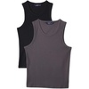 image:imageAmazon Essentials Mens SlimFit Ribbed Tank TopCharcoalBlack