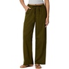 image:imageAmazon Essentials Womens OversizedFit Tie Waist Lightweight PantDeep Brown