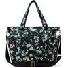 image:imageAmazon Essentials Womens Quilted Cotton Travel Tote Bag Black One SizeBlack Floral