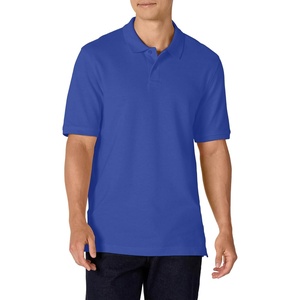 image:imageAmazon Essentials Mens RegularFit Short Sleeve Cotton Pique Polo Shirt Available in Big amp TallBlue