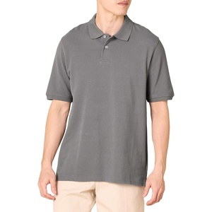 image:imageAmazon Essentials Mens RegularFit Short Sleeve Cotton Pique Polo Shirt Available in Big amp TallGrey