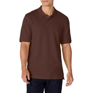 image:imageAmazon Essentials Mens RegularFit Short Sleeve Cotton Pique Polo Shirt Available in Big amp TallRich Hazel