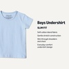 image:imageAmazon Essentials Boys Cotton Jersey Crew Neck Undershirt Pack of 5Light Blue  Navy  Light Grey Heather