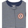 image:imageAmazon Essentials Disney  Marvel  Star Wars Unisex Babies Toddlers and Kids Footed Sleepers Zip Up Pajamas MultipacksMarvel Captain America