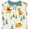 image:imageAmazon Essentials Disney  Marvel  Star Wars Unisex Babies Toddlers and Kids Footed Sleepers Zip Up Pajamas MultipacksPooh Holiday Forest  Sleep  Play