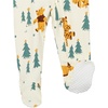 image:imageAmazon Essentials Disney  Marvel  Star Wars Unisex Babies Toddlers and Kids Footed Sleepers Zip Up Pajamas MultipacksPooh Holiday Forest  Sleep  Play