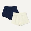 image:imageAmazon Essentials Girls and Toddlers French Terry Sweatshorts Pack of 2Oatmeal HeatherNavy
