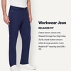 image:imageAmazon Essentials Mens Rigid RelaxedFit Workwear Carpenter JeansDark Navy
