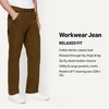 image:imageAmazon Essentials Mens Rigid RelaxedFit Workwear Carpenter JeansDeep Brown