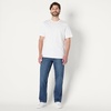 image:imageAmazon Essentials Mens Rigid RelaxedFit Workwear Carpenter JeansStone Medium Wash