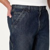 image:imageAmazon Essentials Mens Rigid RelaxedFit Workwear Carpenter JeansTinted Dark Wash