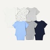 image:imageAmazon Essentials Unisex Babies ShortSleeve BodysuitsBlueDogs