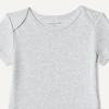 image:imageAmazon Essentials Unisex Babies ShortSleeve BodysuitsLight Heather GreyWhite