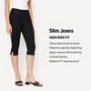 image:imageAmazon Essentials Womens HighRise Slim Fit Capris Denim Pedal Pusher JeanBlack