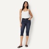 image:imageAmazon Essentials Womens HighRise Slim Fit Capris Denim Pedal Pusher JeanDark Midnight Wash