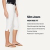 image:imageAmazon Essentials Womens HighRise Slim Fit Capris Denim Pedal Pusher JeanWhite