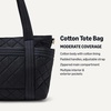 image:imageAmazon Essentials Womens Quilted Cotton Tote HandbagBlack