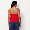 image:imageAmazon Essentials Womens SlimFit Ribbed Halter TopRed