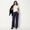 image:imageAmazon Essentials Womens Ultra Soft LowRise Wide Leg JeanRinse Denim