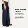image:imageAmazon Essentials Womens Ultra Soft LowRise Wide Leg JeanRinse Denim