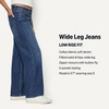 image:imageAmazon Essentials Womens Ultra Soft LowRise Wide Leg JeanStone Medium Wash