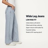 image:imageAmazon Essentials Womens Ultra Soft LowRise Wide Leg JeanTinted Ice Light Wash