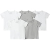 image:imageAmazon Essentials Boys Cotton Jersey Crew Neck Undershirt Pack of 5Light Grey Heather  White
