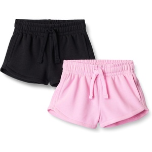 image:imageAmazon Essentials Girls and Toddlers French Terry Sweatshorts Pack of 2BlackPink