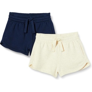 image:imageAmazon Essentials Girls and Toddlers French Terry Sweatshorts Pack of 2Oatmeal HeatherNavy