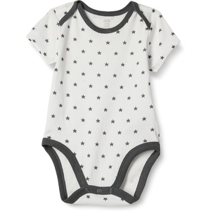 image:imageAmazon Essentials Unisex Babies ShortSleeve BodysuitsWhite  Stars