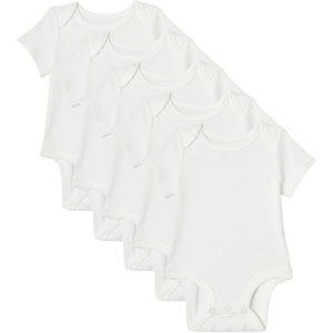 image:imageAmazon Essentials Unisex Babies ShortSleeve BodysuitsWhite