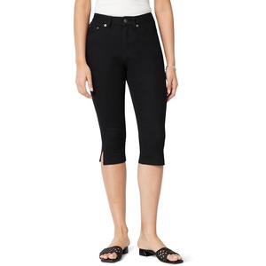 image:imageAmazon Essentials Womens HighRise Slim Fit Capris Denim Pedal Pusher JeanBlack