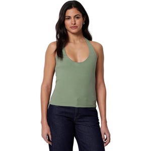 image:imageAmazon Essentials Womens SlimFit Ribbed Halter TopSage Green