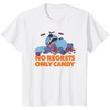 image:imageAmazon Essentials Stitch Halloween No Regrets Only Candy TShirtWhite