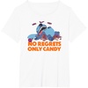image:imageAmazon Essentials Stitch Halloween No Regrets Only Candy TShirtWhite