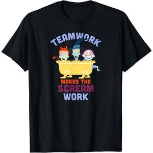 image:imageAmazon Essentials Nightmare Before Christmas Teamwork Makes the Scream Work TShirtBlack