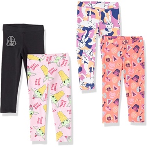 image:imageAmazon Essentials Disney  Marvel  Star Wars  Frozen  Princess Girls and Toddlers Cotton Stretch Leggings MultipacksStar Wars Vader