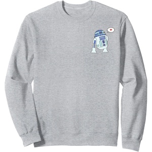 image:imageAmazon Essentials Star Wars Valentines Day Love from R2D2 SweatshirtHeather Grey