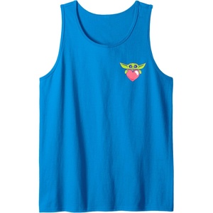 image:imageAmazon Essentials The Mandalorian Grogu Holding a Valentines Heart Tank TopSapphire Blue