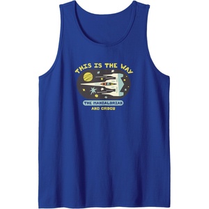 image:imageAmazon Essentials The Mandalorian and Grogu in Space Tank TopRoyal Blue