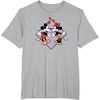 image:imageAmazon Essentials Mickey and Minnie Smiling in Love Valentines Day Short Sleeve TShirtHeather Grey