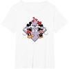 image:imageAmazon Essentials Mickey and Minnie Smiling in Love Valentines Day Short Sleeve TShirtWhite