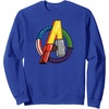 image:imageAmazon Essentials Marvel Avengers Multi Hero Logo Collage SweatshirtRoyal Blue