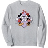 image:imageAmazon Essentials Mickey and Minnie Smiling in Love Valentines Day SweatshirtHeather Grey