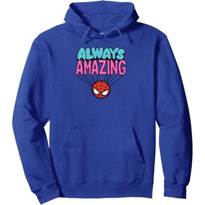 image:imageAmazon Essentials Marvel SpiderMan Doodle Always Amazing Pullover HoodieRoyal Blue