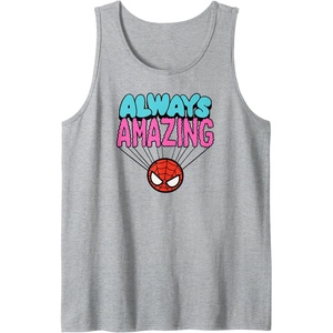 image:imageAmazon Essentials Marvel SpiderMan Doodle Always Amazing Tank TopHeather Grey
