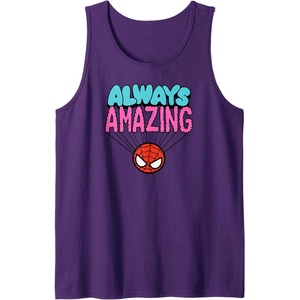 image:imageAmazon Essentials Marvel SpiderMan Doodle Always Amazing Tank TopPurple