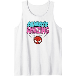 image:imageAmazon Essentials Marvel SpiderMan Doodle Always Amazing Tank TopWhite