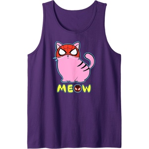 image:imageAmazon Essentials Marvel SpiderMan Miles Morales Cat with Mask Meow Tank TopPurple